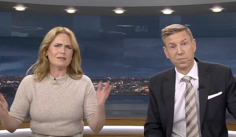 SVT:s Aktuellt tog upp stöket I Ryder Cup. Skärmavbild: SVT